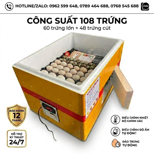 THÙNG ẤP TRỨNG (108 TRỨNG)